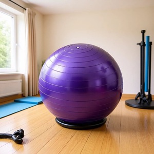 Yoga Fitness Ball 75cm Purple Durable For Exercise And Yoga - Product Image 1