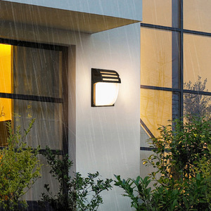 โคมไฟติดผนังกลางแจ้งแบบติดผนัง LED ทรงสี่เหลี่ยมกันน้ำอลูมิเนียมสำหรับสวนลานระเบียงทางเดิน - Product Image 5