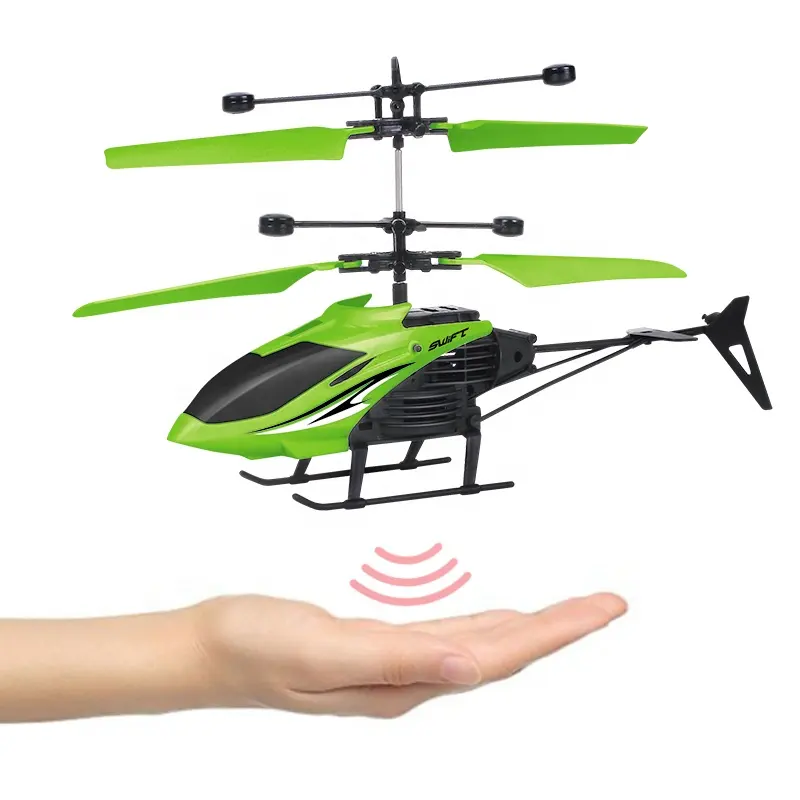 Flashing Light Hand Sensor Flying Helicopter Infrared induction Flyer Copter toy