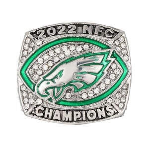 Anillo de Campeonato de <span class=keywords><strong>los</strong></span> Philadelphia Eagles <span class=keywords><strong>2022</strong></span>, un Anillo de Joyería Deportivo y Moderno, Exquisito y a la Moda, Amado por <span class=keywords><strong>los</strong></span> Fanáticos - Product Image 1