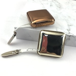 프로모션 150cm 60 인치 라운드 Funy 미니 사용자 정의 개폐식 PU 가죽 재단사 줄자 인쇄 로고 - Product Image 6