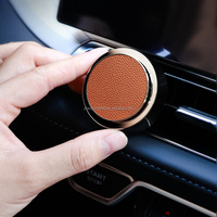 Diffuseur de voiture en cuir de luxe personnalisable avec huiles essentielles colorées et parfumées, clip pour grille d'aération