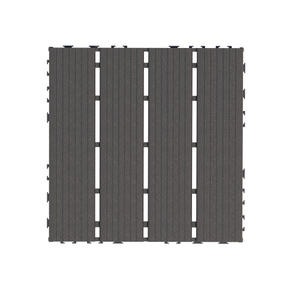 Lot de 44 carreaux de terrasse en plastique à emboîtement DB 12 "x 12" carré étanche terrasse extérieure 18mm d'épaisseur utilisation tous temps - Product Image 2