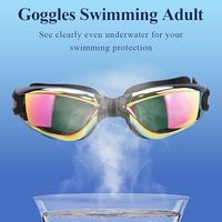 Ventes élevées en gros Prescription optique natation lunettes Anti-UV avec Surf oreille Plug accessoires de natation