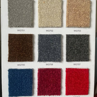 Tapis en fil de polyester terylène épaissi, insonorisant, ignifuge, couleur unie, bord incurvé, style moderne minimaliste pour hôtel
