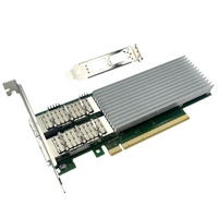 Red Ethernet PCIe 4,0 X16 Interfaz Puerto dual 100Gbps QSFP28 Servidor de tarjeta de red de fibra Modelo de aplicación E810CQDA2G2P5