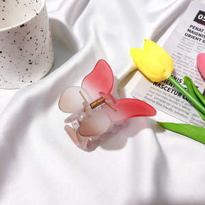 Donne coreane all'ingrosso piccola <span class=keywords><strong>Clip</strong></span> per capelli in plastica acrilica a forma di farfalla artiglio per capelli sfumato per ragazze - Product Image 2