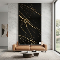 Panneau mural en PVC effet marbre UV, moderne, imperméable, haute brillance, pour salle de sport, fond TV, intérieur, maison, 1220x2440mm*3mm