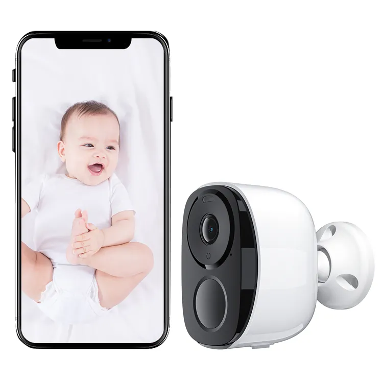 BW4 Hot Sale outdoor PIR Human Detection Alarm Smart Phone Baby Monitor Surveillance & WiFi IP Low power Battery Camera CCTV