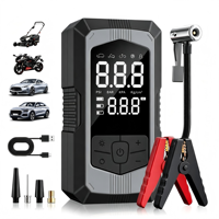 Démarreur de secours pour voiture, pompe à air embarquée, appareil multifonction tout-en-un, puissant démarreur de batterie, gonfleur de pneus 12V
