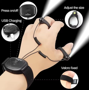 Linterna Recargable de Anillo para Dedo, Luz Montada en la Muñeca, Iluminación Exterior, Luz para Correr de Noche, Luz de Trabajo de Reparación - Product Image 4