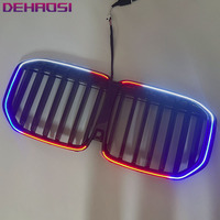 Grille d'éclairage LED sept couleurs pour la calandre avant des modèles BMW X5, X7, G05 et G07 de 2019 à 2025