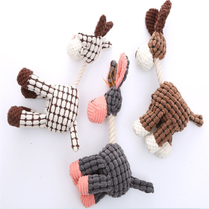 Toptan hayvan şekli temiz dişler ses pet ürünleri sevimli eşek çiğnemek köpek oyuncaklar - Product Image 3