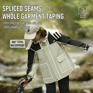 เสื้อกัน<span class=keywords><strong>ฝน</strong></span>เด็กแบบหนาพิเศษ ผ้าอ๊อกซ์ฟอร์ด กันน้ำ น้ำหนักเบา |   ชุดเสื้อกันฝนมีฮู้ดพร้อมกางเกงมีกระเป๋า |   การเดินทางและปีนเขาแบบกลางแจ้ง - Product Image 2