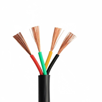 Kupfer-Litzenleiter Flexibles RVV-Stromkabel H05VV-F 3,5-12,5mm 2-5 Adern IP68 300/300V PVC-Elektrokabel