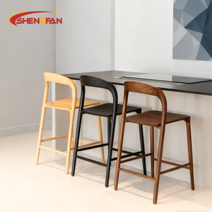 Chaises <span class=keywords><strong>de</strong></span> salle à manger en bois massif <span class=keywords><strong>de</strong></span> style mid-century, vente chaude, design rétro luxueux, <span class=keywords><strong>tabouret</strong></span> <span class=keywords><strong>de</strong></span> bar pour restaurant, maison, <span class=keywords><strong>cuisine</strong></span>, salle à manger, usage commercial - Product Image 6