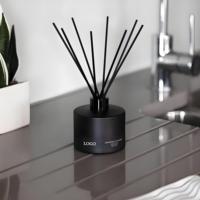 Diffuseur de parfum en verre de luxe à étiquette privée personnalisée, composants en céramique, longue durée, sans phtalates, parfum personnalisé, Noël