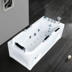 Mandrex Jacuzzier Modern <strong>Japanese</strong> 1.7-Meter Free-Standing ABS Rectangle Shaped Hot <strong>Tub</strong> Vortex Surf Air Massage <strong>Soaking</strong> Drainer - Product Image 1