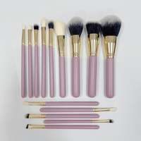 Vente en gros de 15 pinceaux de maquillage personnalisés Set de maquillage professionnel pour fond de teint