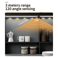 Profil de lumière pour armoire, lumière LED en aluminium pour armoire de cuisine, détecteur de mouvement, bande lumineuse magnétique de nuit