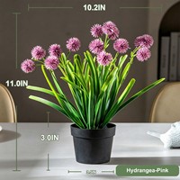 Tanaman Buatan Hijauan Daun Palsu Realistis dalam Pot Kecil Bahan PET Gaya Modern untuk Dekorasi Rumah Kantor Meja Rak