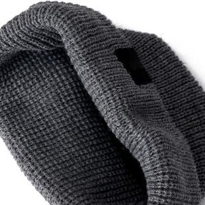 Étiquette tissée personnalisée, écologique, durable, en RPET, acrylique, laine, unisexe, gorras, bonnet à revers, bonnet en tricot gaufré - Product Image 3