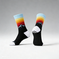 Chaussettes de compression sportives antidérapantes, anti-transpiration, anti-odeurs, légères et portables pour un usage extérieur unisexe