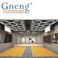 Usine En Gros Installation Rapide Hexagonal LED Voiture Détaillage Lumières ZT1088 Garage Moderne LED Éclairage En Aluminium