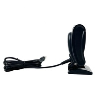 Escáner de Código de Barras de Escritorio Inteligente 2D CMOS USB Compatible con PS/2, Omnidireccional, Fijo, Express para Punto de Venta, Modelo Negro
