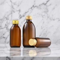 Bouteille en verre ambré vide Oshow de 30 ml, 60 ml, 100 ml, 125 ml, 150 ml pour sirop contre la toux, médicaments, lotion, pour pharmacie