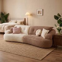 Canapé-lit Queen Size convertible 3-en-1 avec lit escamotable et futon moderne en velours pour appartement et chambre