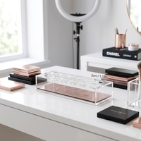 Présentoirs en acrylique pour huiles essentielles, rouges à lèvres, parfums et vernis à ongles, capacité de 12 articles