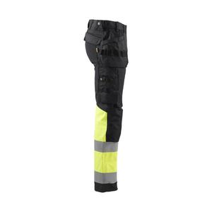 BLAKLADER - 155818119933C48 Hi-Vis <b>trousers</b> with <b>stretch</b> <b>Black</b>/Yellow - EAN 7330509653784 HI-VIS WORKWEAR - Product Image 4