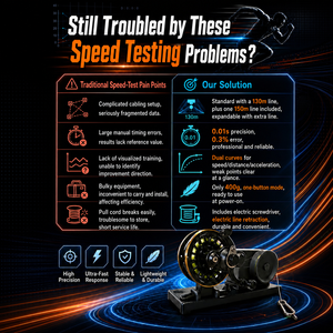 Sistema de Medición de Velocidad 2026quelingSprint con Codificador de Cable, Seguimiento de Velocidad en Tiempo Real <span class=keywords><strong>para</strong></span> Pruebas de Carrera y Entrenamiento Deportivo - Product Image 3