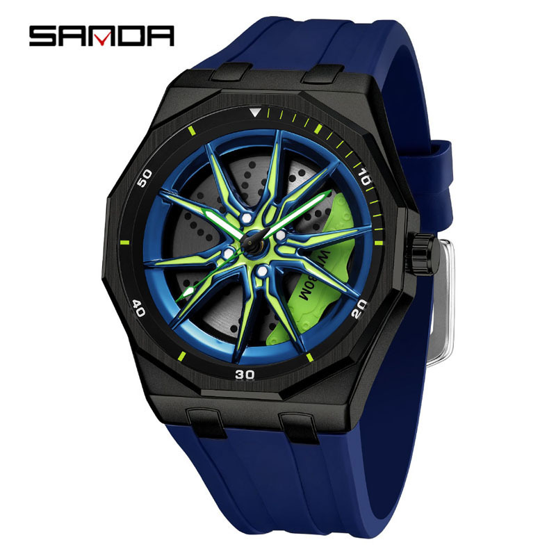 Azul Negro Verde