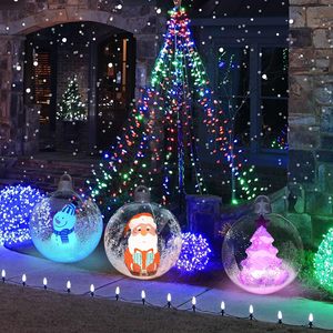 Boule gonflable de Noël lumineuse avec LED, décorations gonflables en PVC, ornements d'extérieur pour Noël 20240629, décoration de Noël gonflable - Product Image 5