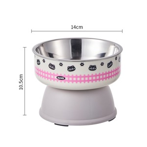Gamelle surélevée en acier inoxydable pour chat et chien - Distributeur de nourriture protecteur du cou - Vente en gros - Product Image 1