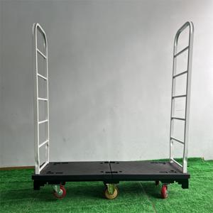 Conteneurs de style japonais pour le déplacement du bois de chauffage Chariot à plate-forme de camion à main lourd Chariot à bateau en U - Product Image 2