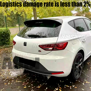 Pour Seat LEON MK3 MK3.5 5F FR Style Hatchback Spoiler 2012-2020 Spoiler de toit arrière en ABS pour la décoration de l'aile arrière de la voiture - Product Image 2