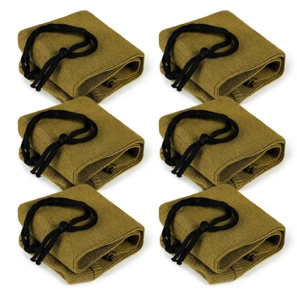 Khaki 6 pz/set calzini 14*4 pollici manicotto per pistola in maglia trattata in Silicone traspirante calzino per pistola traspirante