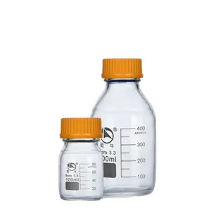 Botellas de vidrio de borosilicato para reactivo químico, vidrio de laboratorio de 100ml-20000ml