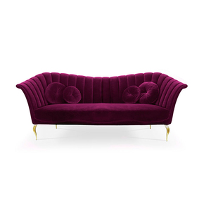 Nouveau canapé sectionnel classique en velours noir de style européen meubles de salon canapés de luxe 3 places - Product Image 6