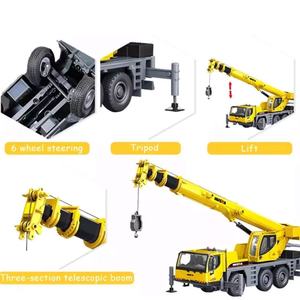 Sanjoyo SJY-1702 Modèle de camion-grue d'ingénierie en alliage métallique moulé sous pression, échelle 1:50, avec deux cabines, jouet pour les 14 ans et plus - Product Image 5