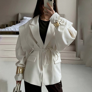 Estilos Más Vendidos 2026, Ropa de Mujer para Exportación, Traje Elegante de Color Sólido con Cordones, Nueva Colección de Primavera - Product Image 2