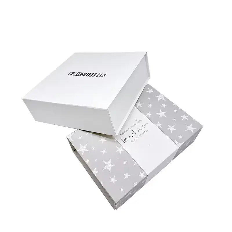 Low MOQ Custom Logo Christmas Shoes Folding Magnetic Gift Box