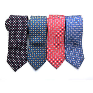 Галстуки из высококачественного шелка с индивидуальным принтом для мужчин: классические деловые галстуки с индивидуальным дизайном - Product Image 3