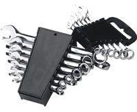 Outils à main Hiyes combinaison de haute qualité 24PC jeu de clés à cliquet clé Portable Surface chromée clé antirouille