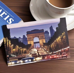 Papel estucado personalizado a todo color postal individual - Product Image 1