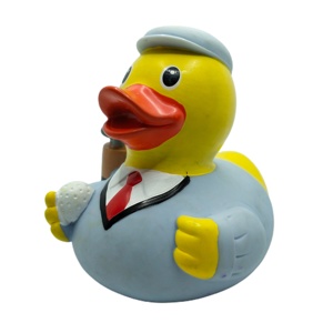 Prezzo all'ingrosso personalizzato di fabbrica pulito e di buona qualità logo personalizzato anatra galleggiante in gomma <span class=keywords><strong>per</strong></span> bambini giocattoli da bagno - Product Image 3