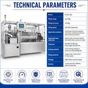 Máquina Automática para Llenado y Sellado de Tubos para <span class=keywords><strong>Gel</strong></span> y Pasta, Sin Necesidad de Cambio de Molde - Product Image 2